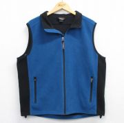L★古着 エルエルビーン LLBEAN フリース ベスト メンズ 00年代 00s 紺他 ネイビー 【spe】 25oct24 中古 アウター