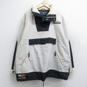 XL★古着 ラルフローレン Ralph Lauren ポロスポーツ 長袖 ブランド ナイロン ハーフジップ アノラック ジャケット メンズ 00年代 00s 襟ボア 白他 ホワイト 内側キルティング 【spe】 25oct28 中古 アウター