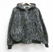 L★古着 ウォールズ Walls 長袖 フリース ジャケット パーカー メンズ 90年代 90s ラグラン USA製 グレー他 迷彩【spe】 25dec02