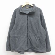 L★古着 エルエルビーン 長袖 フリース ジャケット メンズ 90年代 90s ワンポイントロゴ グレー 霜降り【spe】 26jan24