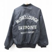 M★古着 長袖 ナイロン ジャケット メンズ 80年代 80s EASTPOINTE ラグラン 黒 ブラック 内側キルティング 【spe】 25sep26 中古 アウター ウインドブレーカー