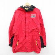 L★古着 マルボロ 長袖 ナイロン ジャケット パーカー メンズ 90年代 90s ワンポイントロゴ 赤他 レッド 内側メッシュ 【spe】 25oct30 中古 アウター ウインドブレーカー