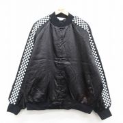 XL★古着 長袖 ナイロン ジャケット メンズ 90年代 90s ラグラン 大きいサイズ USA製 黒他 ブラック 内側キルティング 【spe】 25nov05 中古 アウター ウインドブレーカー