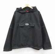 XL★古着 長袖 ハーフジップ ナイロン ジャケット アノテック パーカー メンズ 90年代 90s USAF 黒【spe】 25dec05