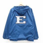 L★古着 長袖 ナイロン ジャケット パーカー メンズ 00年代 00s ディズニー くまのプーさん イーヨー 紺【spe】 25dec05