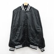 XL★古着 長袖 ナイロン ジャケット メンズ 90年代 90s ラグラン 大きいサイズ USA製 黒【spe】 26feb19