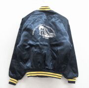 M★古着 Dunbrooke 長袖 ナイロン ジャケット メンズ 80年代 80s ユナイテッドアカデミー ラグラン USA製 紺 内側キルティング【spe】 26mar03