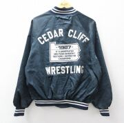 古着通販 XL☆古着 長袖 ジャケット スイングトップ メンズ 80年代 80s