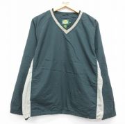 S★古着 カベラス 長袖 ナイロン ジャケット メンズ 00年代 00s ラグラン リップストップ Vネック グリーン【spe】 26may18