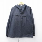 XL★古着 長袖 ハーフジップ ジャケット アノラック パーカー メンズ 90年代 90s 黒 ブラック 【spe】 25oct02 中古 アウター ジャンパー ブルゾン