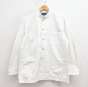 L★古着 ラルフローレン Ralph Lauren 長袖 ブランド ジャケット メンズ 90年代 90s コットン 白 ホワイト 【spe】 25oct02 中古 アウター ジャンパー ブルゾン
