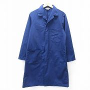 M★古着 シアーズ 長袖 コート メンズ 80年代 80s ロング丈 紺 ネイビー 【spe】 25oct03 中古 アウター
