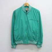 XL★古着 バナナリパブリック BANANA REPUBLIC 長袖 ジャケット メンズ 80年代 80s コットン 青緑 【spe】 25oct10 中古 アウター ジャンパー ブルゾン