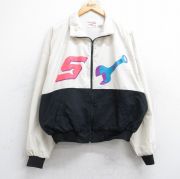 XL★古着 スイングスター 長袖 ジャケット メンズ 90年代 90s スナップオン 工具 大きいサイズ 白他 ホワイト 内側メッシュ 【spe】 25oct14 中古 アウター ジャンパー ブルゾン