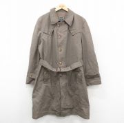 L★古着 クリスチャンディオール 長袖 トレンチ コート ロング丈 茶 内側ウール【spe】 25nov17