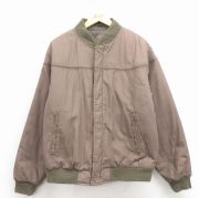 XL★古着 長袖 ダービー ジャケット メンズ 90年代 90s 大きいサイズ ベージュ【spe】 25dec02