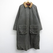 XL★古着 レイクランド LAKELAND 長袖 コート メンズ 80年代 80s ラグラン 大きいサイズ ロング丈 USA製 濃緑系 内側ウール【spe】 26jan13