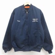 XL★古着 レッドキャップ 長袖 ジャケット メンズ 90年代 90s HOOSICK USA製 タロン 紺 内側キルティング【spe】 26jan24