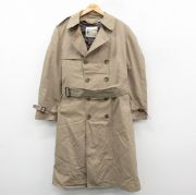 L★古着 ロンドンフォグ 長袖 トレンチ コート メンズ 90年代 90s ロング丈 USA製 ベージュ 内側ボア【spe】 26jan30
