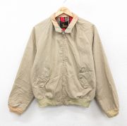 L★古着 Sir jac 長袖 ジャケット スイングトップ メンズ 70年代 70s ラグラン タロン ベージュ系【spe】 26feb06