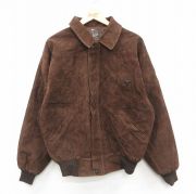 XL★古着 長袖 ジャケット メンズ 90年代 90s イタリア製 こげ茶【spe】 26feb17