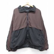 XL★古着 ピエールカルダン 長袖 ジャケット メンズ 90年代 90s ツートンカラー 大きいサイズ 茶他【spe】 26feb20