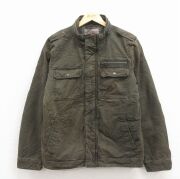 M★古着 リーバイス Levis 長袖 ジャケット メンズ ダック地 コットン 濃茶 内側キルティング【spe】 26mar05