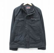 XL★古着 リーバイス Levis 長袖 ジャケット メンズ 大きいサイズ コットン 黒 内側キルティング【spe】 26mar06