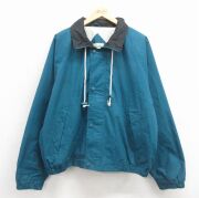 XL★古着 セントジョンズベイ 長袖 ジャケット メンズ 90年代 90s 大きいサイズ ラグラン 青緑【spe】 26mar09