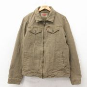 M★古着 リーバイス Levis 長袖 ジャケット メンズ 茶 内側キルティング【spe】 26apr04