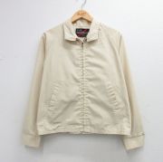 M★古着 シアーズ 長袖 ジャケット スイングトップ メンズ 80年代 80s ラグラン タロン ベージュ【spe】 26apr07