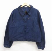 XL★古着 長袖 ミリタリー ジャケット メンズ 80年代 80s 紺【spe】 26apr15