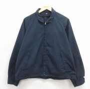 L★古着 長袖 ジャケット スイングトップ メンズ 80年代 80s ラグラン タロン 紺【spe】 26apr15