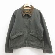 XL★古着 ティンバーランド 長袖 ジャケット メンズ 90年代 90s ダック地 大きいサイズ コットン 濃グレー【spe】 26apr17
