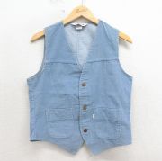 S★古着 リーバイス Levis コーデュロイ ベスト メンズ 80年代 80s サドルマン USA製 薄紺【spe】 26may01