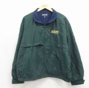 古着通販 M☆古着 長袖 ジャケット メンズ 80年代 80s 紺系 内側