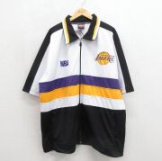 XL★古着 半袖 ジャケット メンズ NBA ロサンゼルスレイカーズ ホワイト【spe】 26jun26