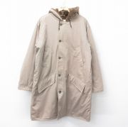 XL★古着 エルエルビーン LLBEAN 長袖 ビンテージ コート パーカー メンズ 70年代 70s 大きいサイズ ロング丈 タロン ベージュ カーキ 内側ボア 【spe】 25oct21 中古 アウター