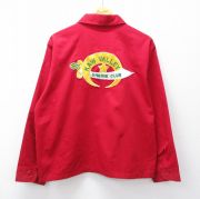 L★古着 長袖 ビンテージ ジャケット スイングトップ メンズ 70年代 70s フリーメイソン シュライナー USA製 赤【spe】 26apr04