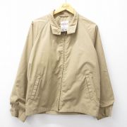 L★古着 長袖 ビンテージ ジャケット スイングトップ メンズ 70年代 70s ラグラン タロン ベージュ【spe】 26apr04