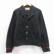 M★古着 長袖 ビンテージ ウール ジャケット メンズ 60年代 60s 黒 霜降り【spe】 26feb19