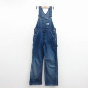W36★古着 ビッグマック BIG MAC オーバーオール メンズ 80年代 80s 濃紺 デニム【spe】 26mar24