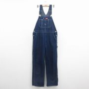 古着通販 W38☆古着 ディッキーズ オーバーオール メンズ 90年代 90s