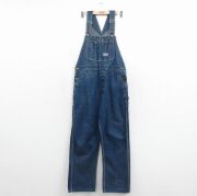 W36★古着 ビッグスミス オーバーオール メンズ 90年代 90s USA製 紺 デニム【spe】 26may12