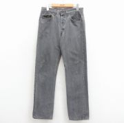W30★古着 ジーンズ Levis リーバイス 501 メンズ 90年代 90s コットン USA製 黒 デニム【spe】 26mar30