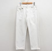 W30★古着 ジーンズ Levis リーバイス 501 メンズ 80年代 80s コットン USA製 白【spe】 26mar30