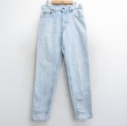 W30★古着 ジーンズ Levis リーバイス 550 メンズ 90年代 90s テーパード USA製 薄紺 ネイビー デニム 【spe】 25aug05 中古 ボトムス ジーパン Gパン ロング パンツ