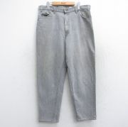 W38★古着 リーバイス Levis 550 メンズ 90年代 90s テーパード コットン USA製 グレー デニム 【spe】 25oct15 中古 ボトムス ジーパン Gパン ロング パンツ