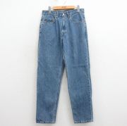 W32★古着 ジーンズ Levis リーバイス 550 メンズ 00年代 00s テーパード コットン カナダ製 紺 デニム【spe】 26apr07