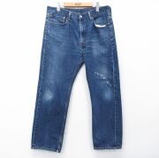 W33/古着 ジーンズ Levis リーバイス 550 メンズ 90年代 90s テーパード コットン USA製 ネイビー デニム【spe】 26jun23 古着通販 W37☆古着 ジーンズ Levis リーバイス 550 メンズ 90年代 90s